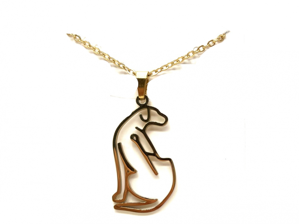 Collier KEEP CALM Couleurs or